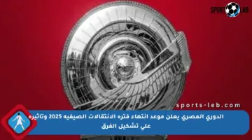 الدوري المصري يعلن موعد انتهاء فترة الانتقالات الصيفية 2025 وتأثيره على تشكيل الفرق